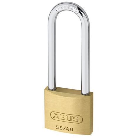 ABUS 04764 55/40mm Brass Padlock 63mm Long Shackle Keyed Alike 5402 ABUKA04764