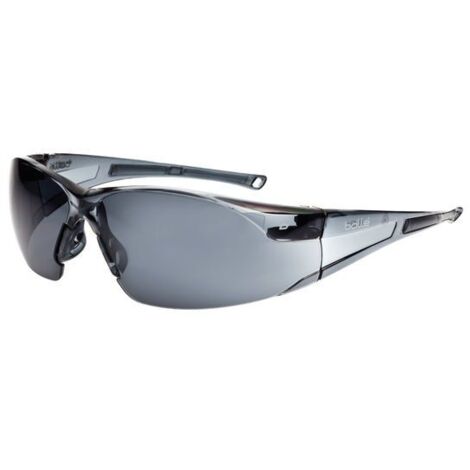 Bollé Safety RUSH Smoke Lens Safety Glasses with Adjustable Temples