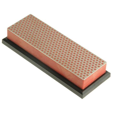 Diamond Whetstone 150mm Plastic Case Red 600 Grit Fine (1/3)