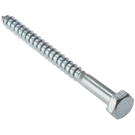 Coach Screw Hexagon Head Single Thread ZP M12 x 50mm Bag 5 FORCS1250M