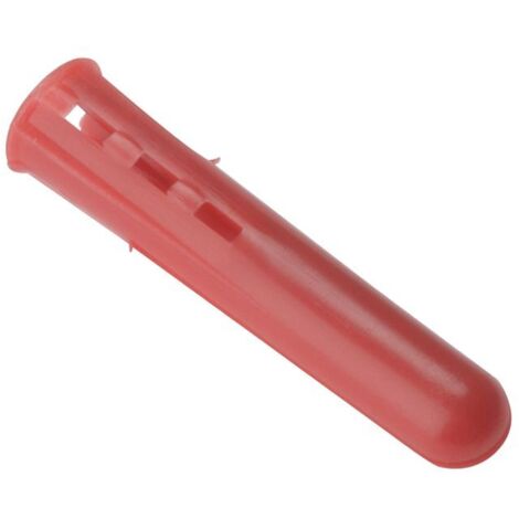 Plastic Wall Plugs Red No.6-8 Box 1000 (1/2)