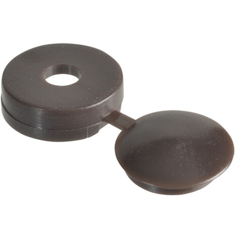 ForgeFix 100HCC1 Hinged Cover Cap Dark Brown No. 6-8 Bag 100 FORHCC1M