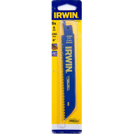 606R 150mm Sabre Saw Blade Fast Cutting Wood Pack of 5 (1/2)