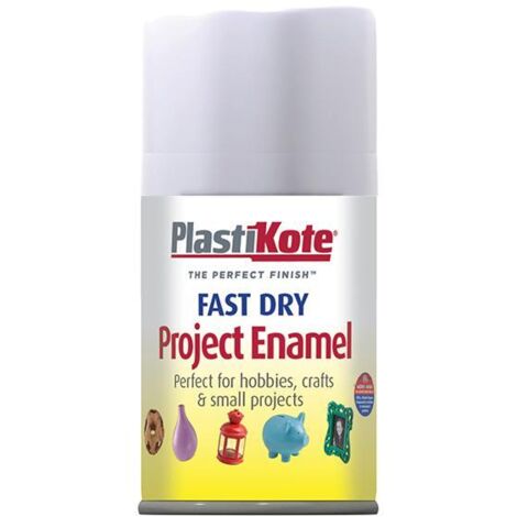 Fast Dry Enamel Aerosol Matt White 100ml (1/3)