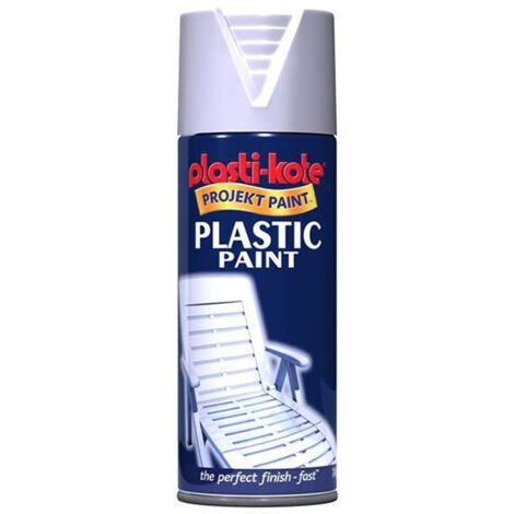 Plastic Paint Spray White Gloss 400ml (1/3)
