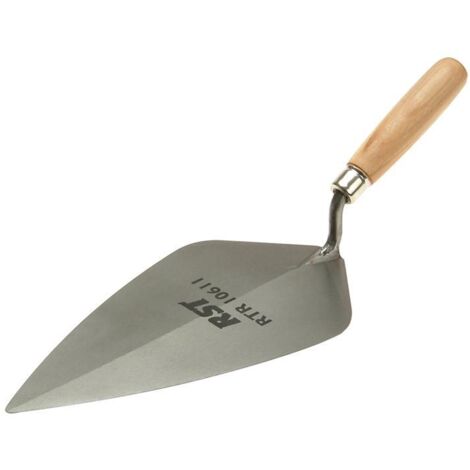 London Pattern Brick Trowel Wooden Handle 11in