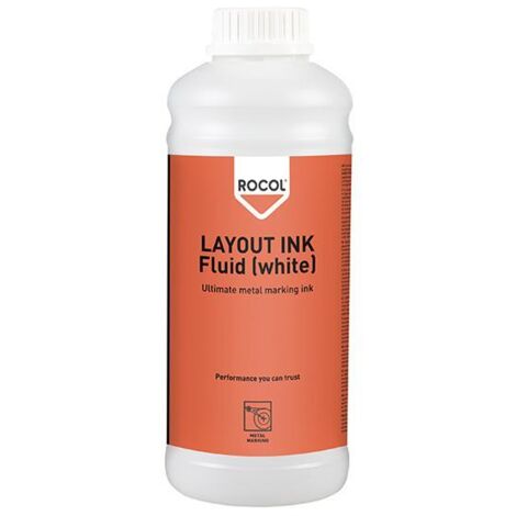Liquid White Layout Ink LAYOUT INK Fluid White 1 Litre