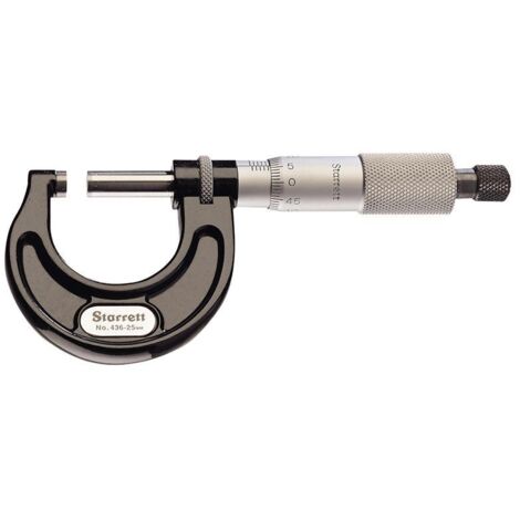 Starrett CU9514 436.1MXRL-50 Outside Micrometer 25-50mm Graduation 0.01mm STR436M50