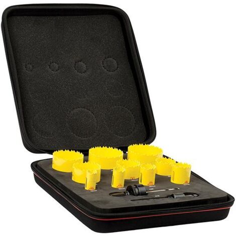KDC10022 Deep Cut Bi-Metal Deluxe Plumber's Holesaw Kit 12 Piece (1/3)