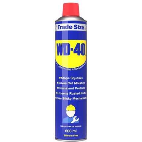 WD-40 Multi-Use Lubricant Original Aerosol 600ml x2, Stops Rust