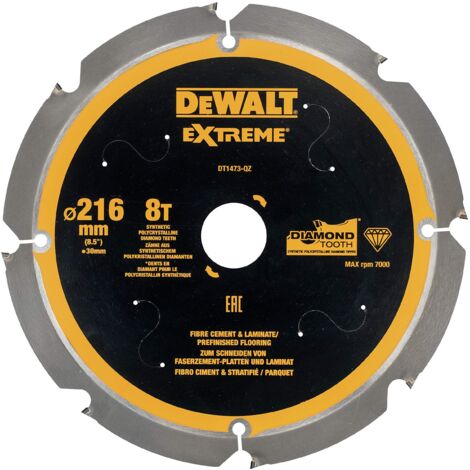 Extreme PCD Fibre Cement Saw Blade 216 x 30mm x 8T
