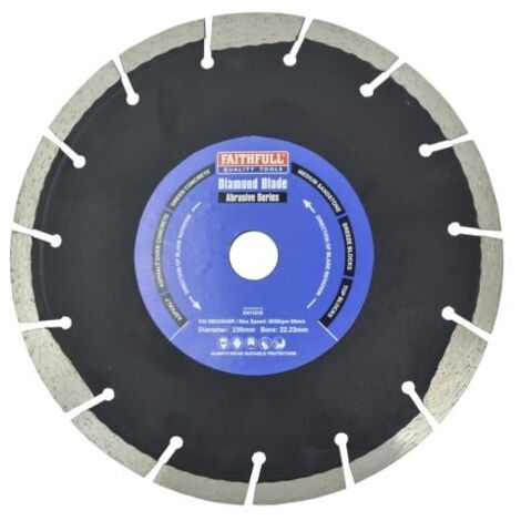 Abrasive Diamond Blade 230 x 22.23mm (1/2)