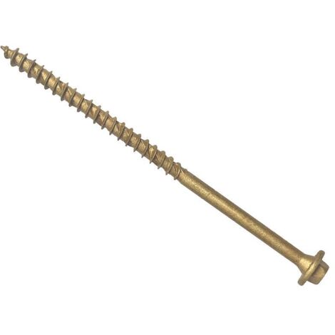 ForgeFix FFTF7100T Hexagonal/TORX Compatible Timber T30 Screws Tan 7x100mm Tub 50 FORTF7100T