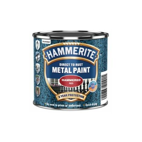 Direct to Rust Hammered Finish Paint Red 250ml