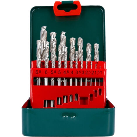 Metabo 627153000 HSS-G Twist Drill Bit Set 19 Piece MPT627153