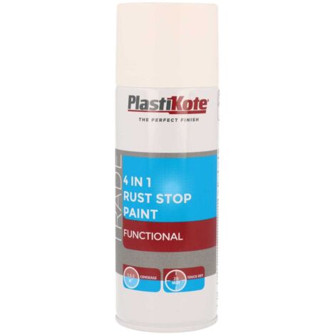 Trade 4-in-1 Rust Stop Spray Paint White 400ml (1/2)