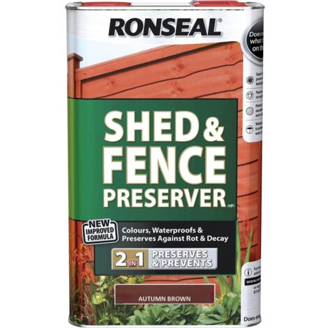Shed & Fence Preserver Autumn Brown 5 Litre