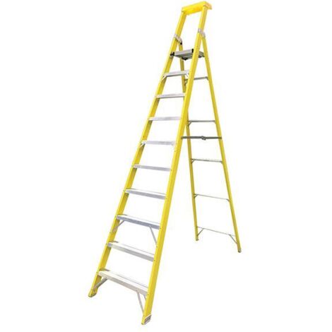 GRP Platform Steps, Platform Height 2.76m 10 Rungs (1/3)