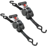 Master Lock Retractable Ratchet Tie-Down S-Hook 3m 2 Piece MLK3238