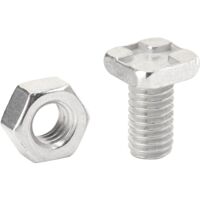 ALM Manufacturing GH004 Square Glaze Bolts & Nuts Pack of 20 ALMGH004