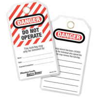 Master Lock 497A Lockout Tags (12) - DANGER DO NOT OPERATE MLK497A