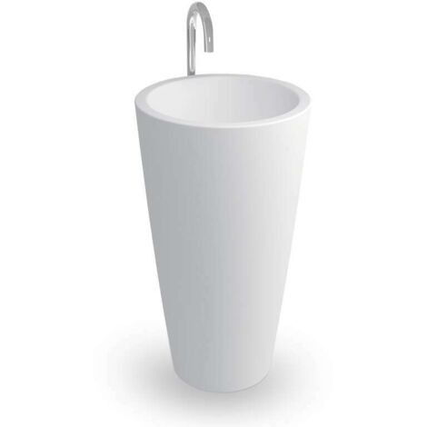 LAVABO DE PEDESTAL - KEZIA - Lavabo - 50x50x90CM (1/4)