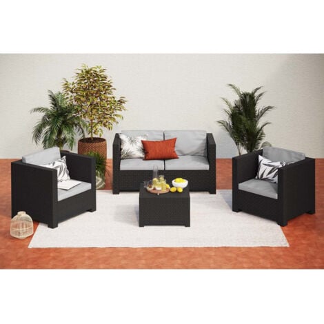 Conjunto de jardin Set Diva Confort SHAF Grafito