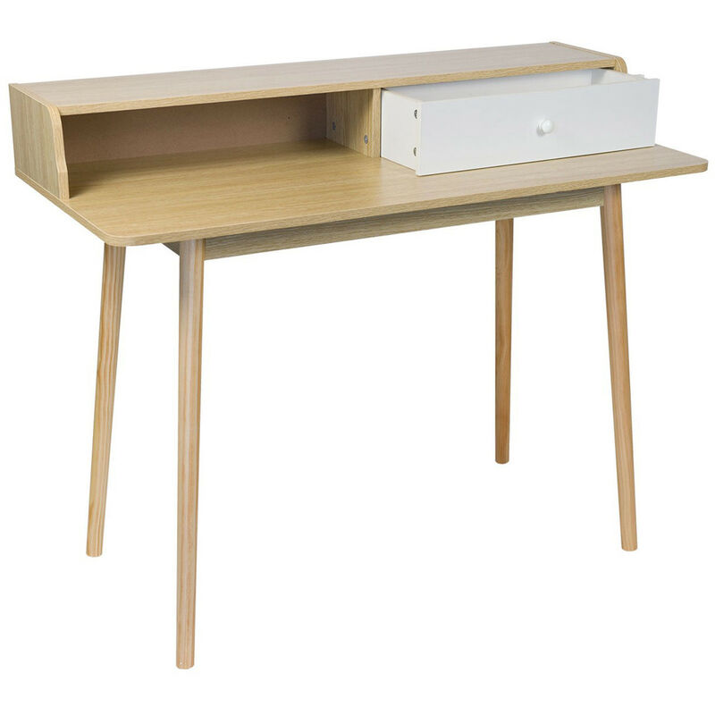  Lzz Escritorio nórdico minimalista para computadora, mesa  plegable con escritorio, mesa pequeña, mesa de estudio de lectura (tamaño  80 x 48) : Hogar y Cocina