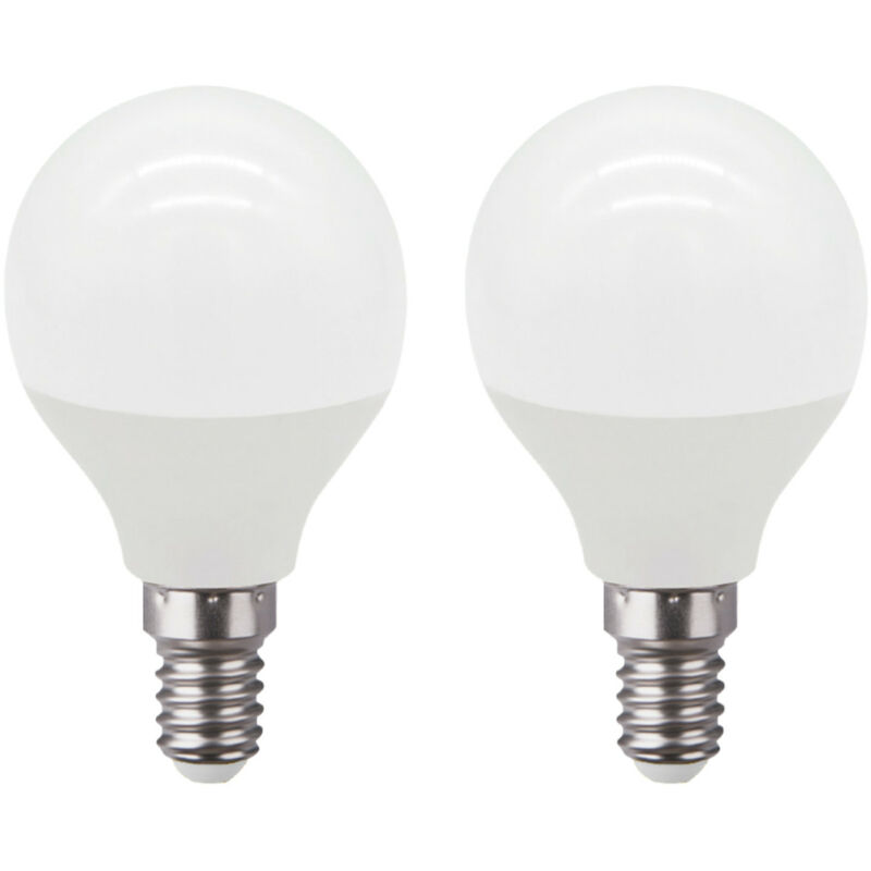 Pack 2 Bombillas LED Esférica E14 6W Equi.40W 470lm 10000H 1Primer Leader