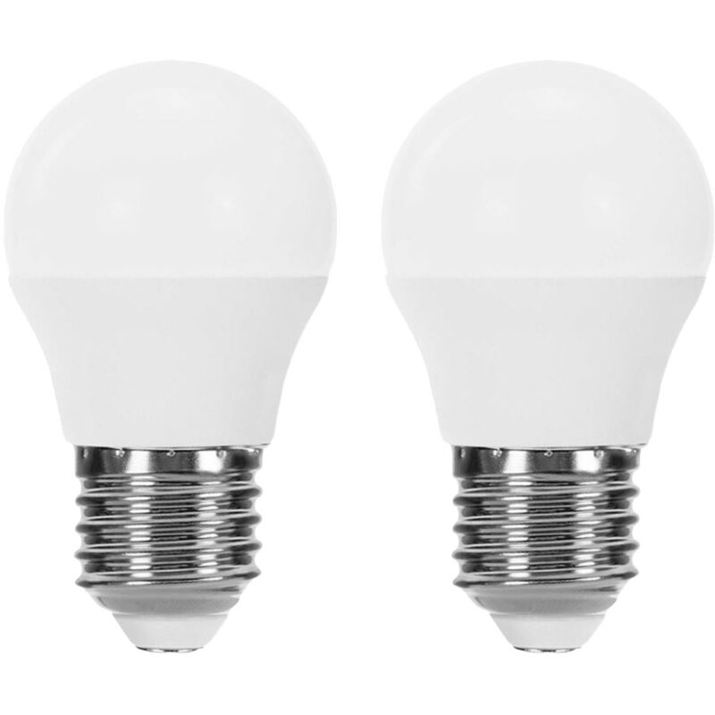 Pack 2 Bombillas LED Esférica E27 6W Equi.40W 470lm 10000H 1Primer Leader