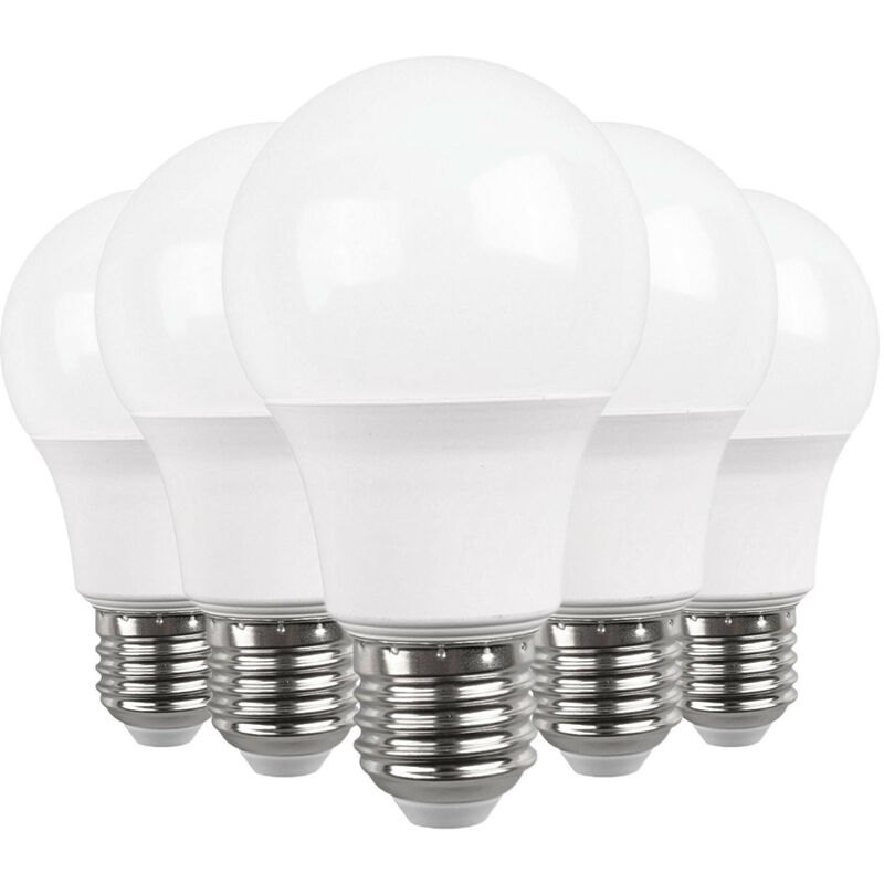 Pack 5 Bombillas LED Estándar E27 9W Equi.60W 806lm 3000K 15000H Primer Leader