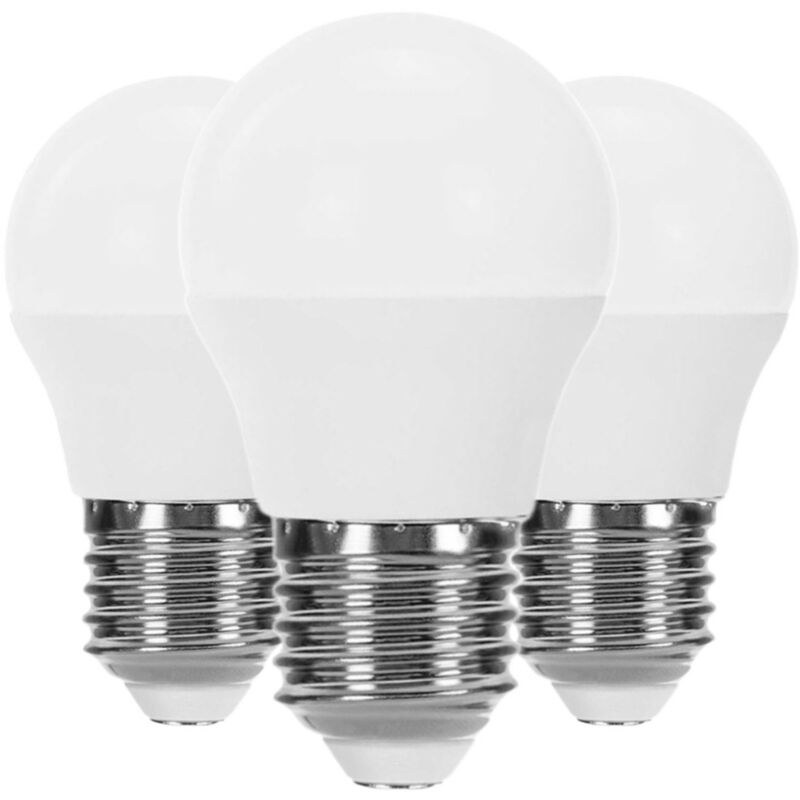 Pack 3 Bombillas LED Esférica E27 6W Equi.40W 470lm 15000H Primer Leader