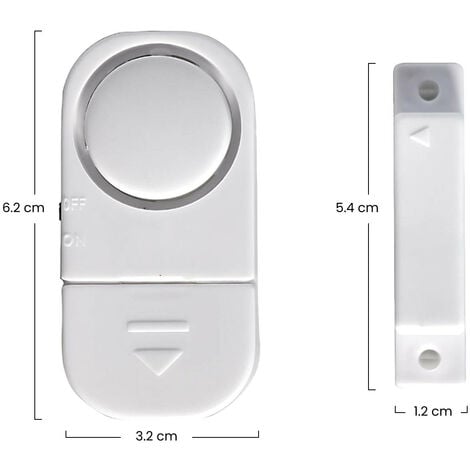 Pack 4 mini alarmas de apertura para puertas y ventanas