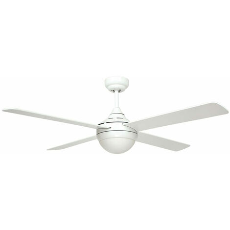 Ventilador De Techo Blanco Con Luces Cm 122x29/42h Sulion Sulion 072817