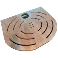 Pedestal Sined c Box Madera Okume Para Ducha Exterior Sined