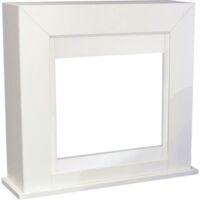 Xaralyn Albano Chimenea Completa Con Marco 800w Mando a Distancia Incluido Blanco
