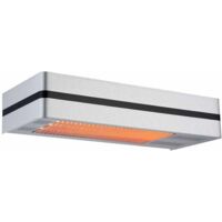Calentador Infrarrojo Sined Caldo Ira Inox 2000 2000w Acero Inoxidable Control Remoto Perfecto Para Terrazas De Bares y Restaurantes Resistente a La Intemperie Ip65