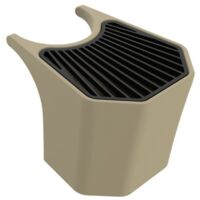 Sined Secchiello Tritone Cubo Para Bebedero En Polietileno Diseno Italiano Gris Paloma