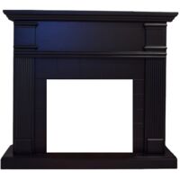 Marco De Chimenea Mpc Caldera Negro Ideal Para La Chimenea Electricavolcano Insertar o Quemador Existente Diseno Clásico Atemporal Hecho De Madera Mdf Resistente