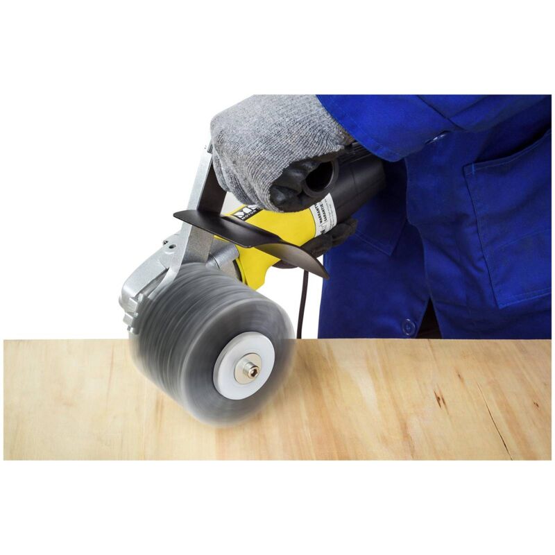 Rouleau Abrasif Pour Meuleuse 120x100mm - Grain 40 - Pour Ponçage Bois Et Métal - Alésage 19mm