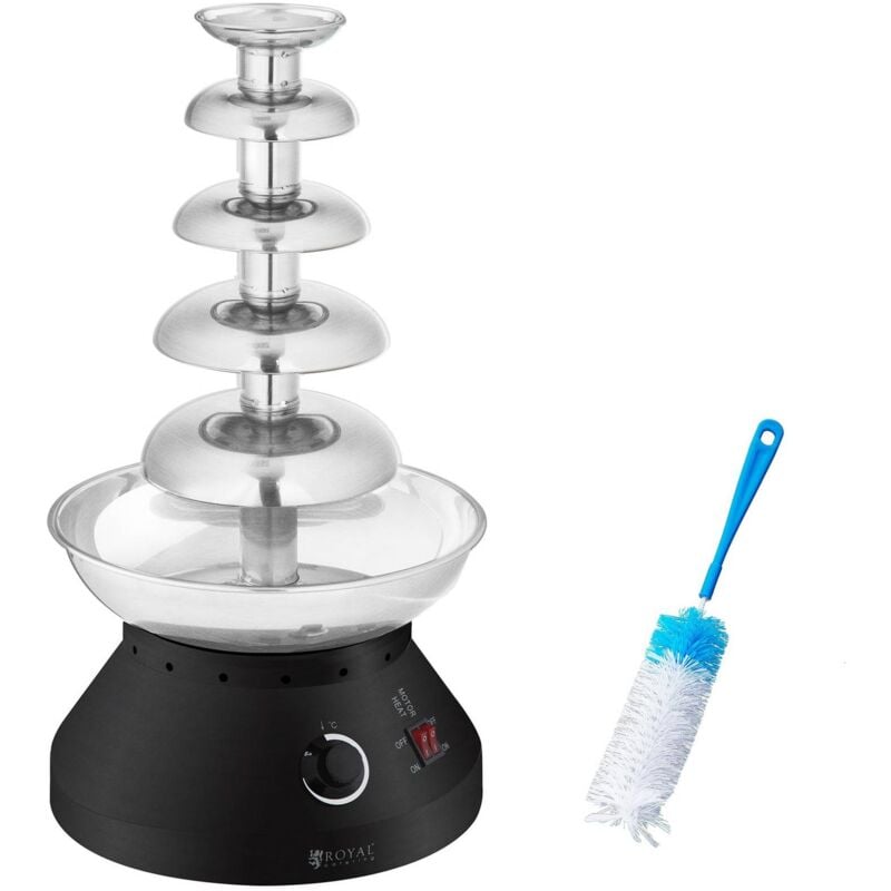 Fontaine À Chocolat Fontaine À Fondue Au Fromage 5 Étages 4 L Acier Inoxydable