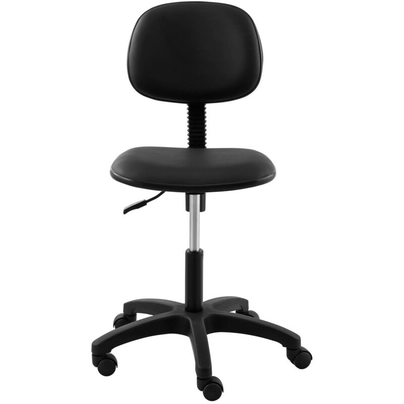 Chaise de Bureau Assise Haute, 64L x 60l x 104-124H cm, Repos-pied  Réglable, Vérin