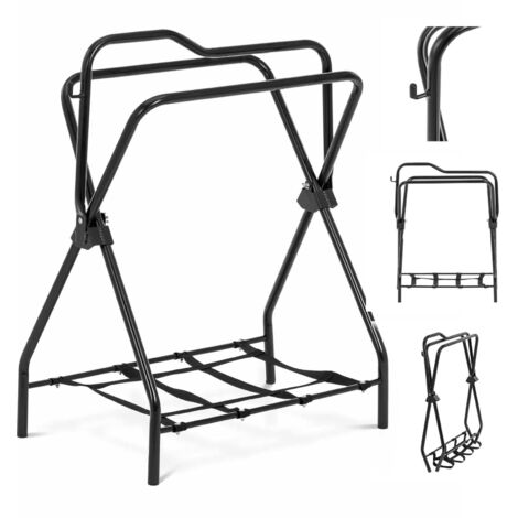 Esquirla Porte-selle pliable pour remorque de cheval, support
