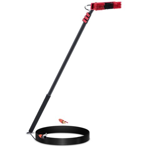 Lave vitre télescopique - avec alimentation en eau - pour panneaux solaires et fenêtres - 1672 - 5486 mm Lave vitre télescopique professionnel Perche télescopique nettoyage