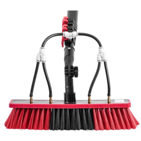 Lave vitre télescopique - avec alimentation en eau - pour panneaux solaires et fenêtres - 1672 - 5486 mm Lave vitre télescopique professionnel Perche télescopique nettoyage