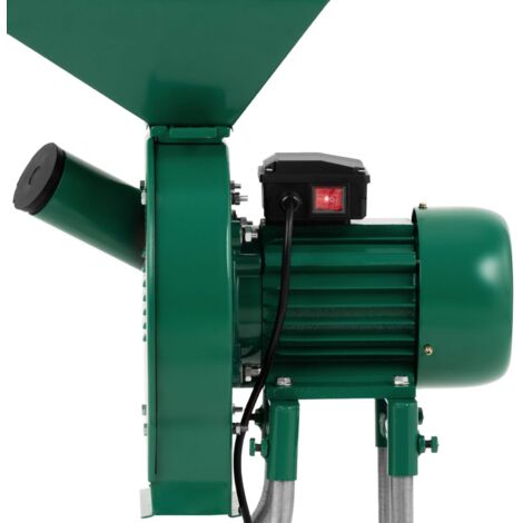 Moulin à farine avec support 1100 W 250 kg/h 4 tailles de tamis Broyeur à grain
