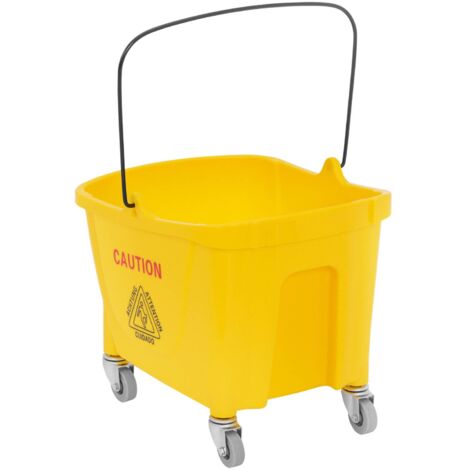 Seau essoreur à roulettes 24 l - Charriot de nettoyage Seau essoreur à roulettes
