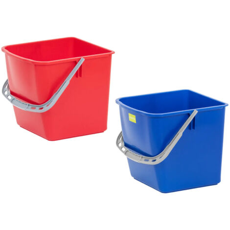 Charriot de ménage 2 seaux 60 l - Charriot de nettoyage Seau essoreur à roulettes