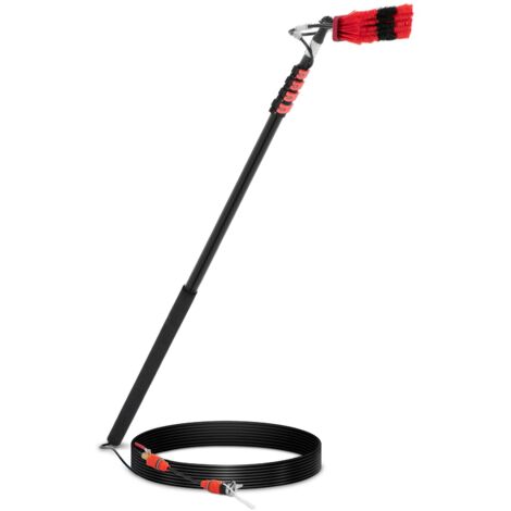 Lave vitre télescopique 160 à 600 cm avec brosse 35 cm - Brosse lavage télescopique