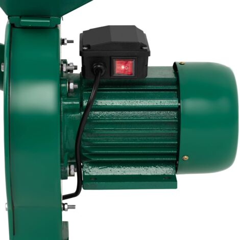 Moulin à farine professionnel 1100 W 250 kg/h 4 tailles de tamis Broyeur à grain